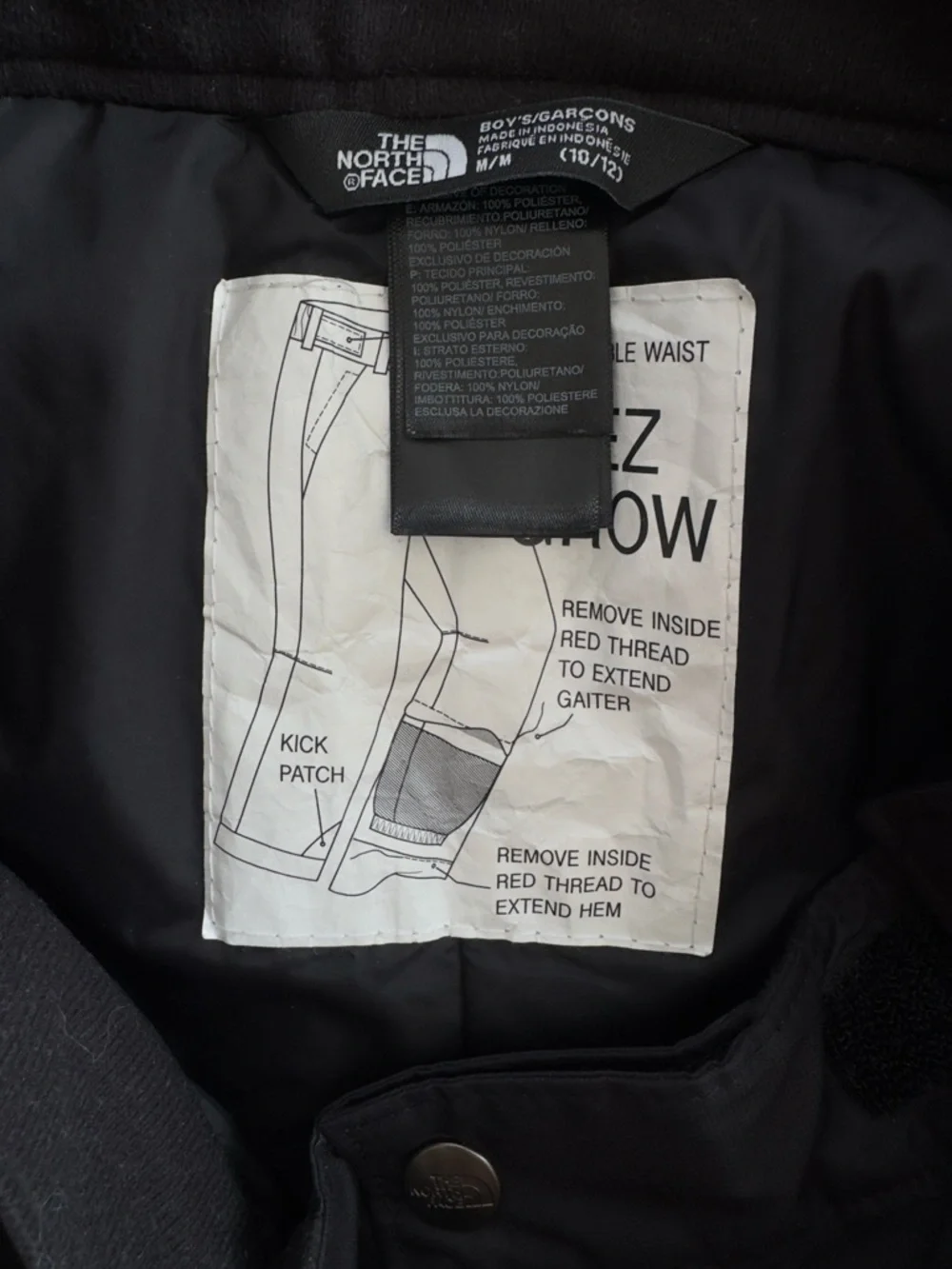 The North Face Black Outdoor Ski Pants with Logo